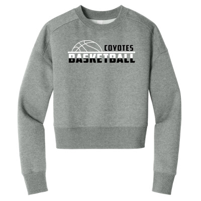 District Ladies Perfect Weight Fleece Cropped Crew Thumbnail